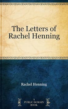 Book cover of The Letters of Rachel Henning