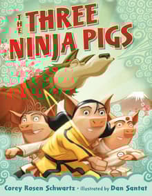 Book cover of The Three Ninja Pigs