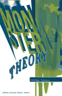 Book cover of Monster Theory: Reading Culture