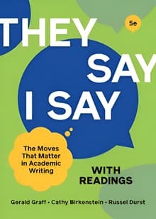 Book cover of "They Say / I Say"