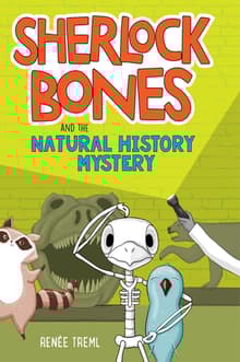 Book cover of Sherlock Bones and the Natural History Mystery
