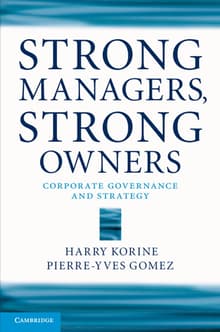 Book cover of Strong Managers, Strong Owners: Corporate Governance and Strategy