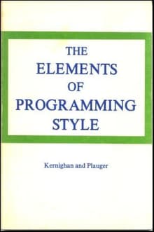 Book cover of The Elements of Programming Style