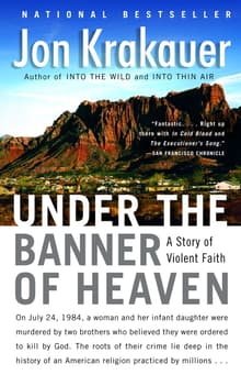 Book cover of Under the Banner of Heaven: A Story of Violent Faith